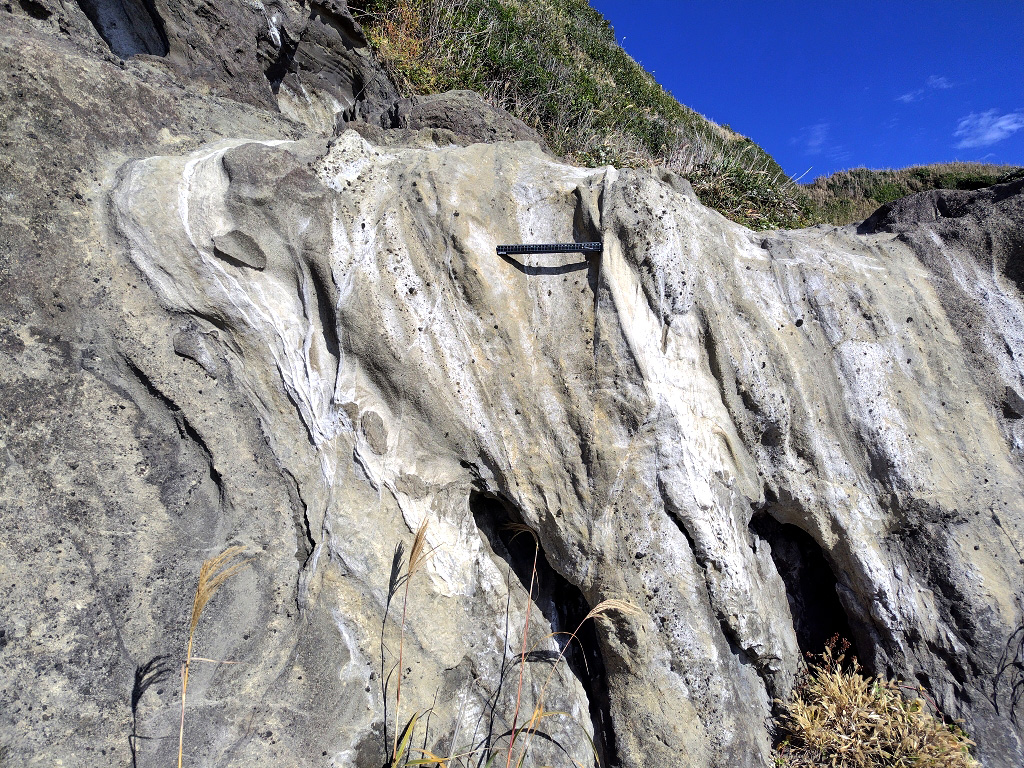 城ヶ島 テフラ 断層