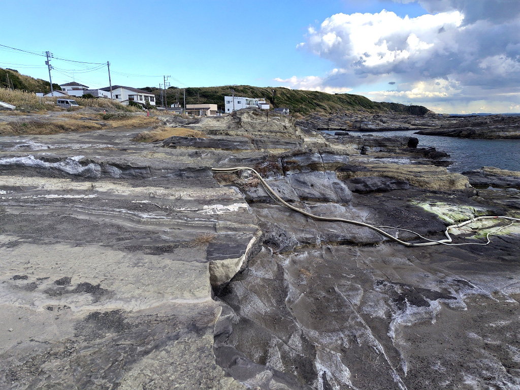 城ヶ島 テフラ 断層